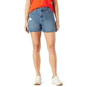 Signature by Levi Strauss &‎ Co Heritage High-Rise 3' Shorts Med Blue 20/W 35